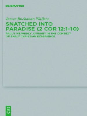 cover image of Snatched into Paradise (2 Cor 12